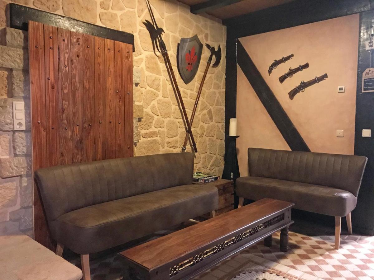 Ferienwohnung Wachstube Mit 3 Schlafraeumen Im Rittergut Leppersdorf Wachau Bagian luar foto